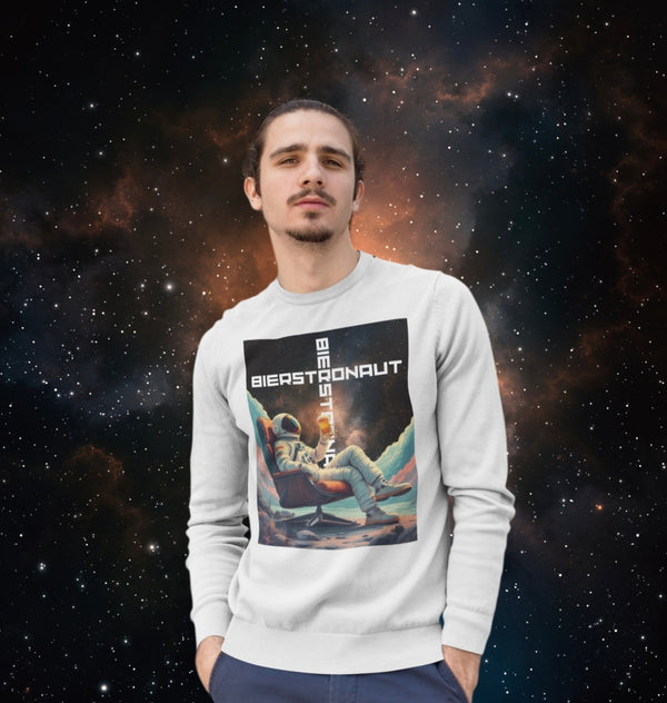 Bierstronaut - Unisex Pullover - Biermode | Mode für den Bierliebhaber