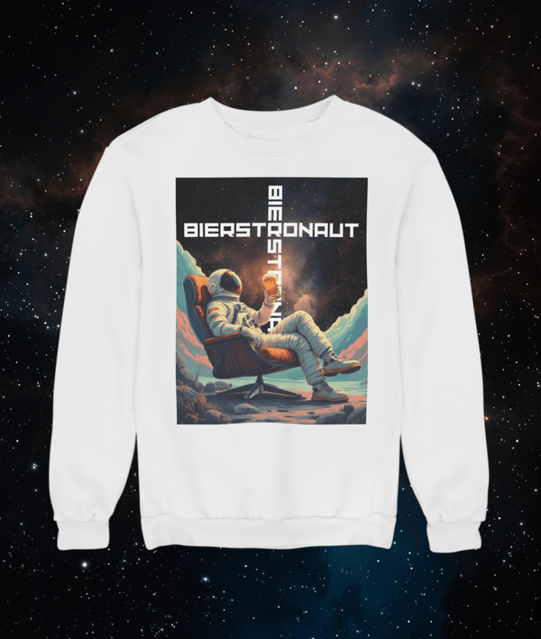 Bierstronaut - Unisex Pullover - Biermode | Mode für den Bierliebhaber