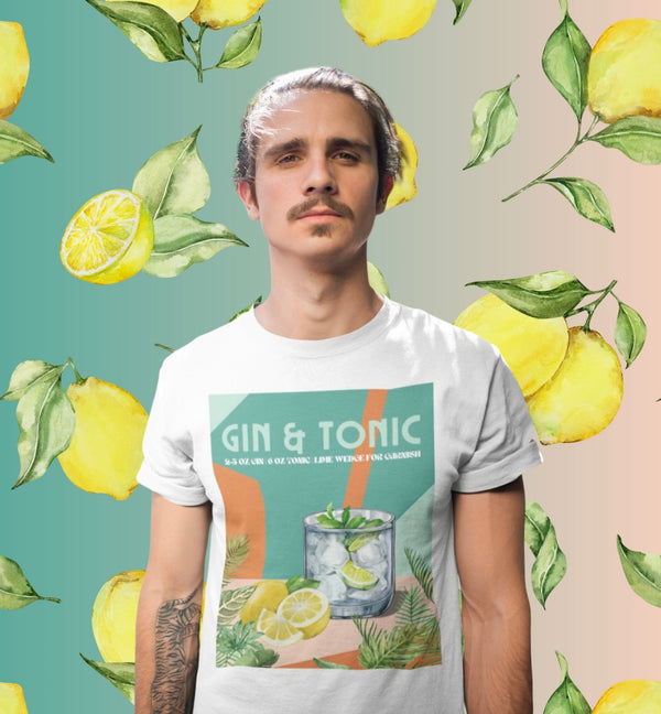 Gin & Tonic - Premium T-Shirt - Biermode | Mode für den Bierliebhaber