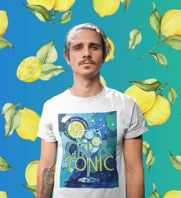 Gin & Tonic Premium T-Shirt - Biermode | Mode für den Bierliebhaber