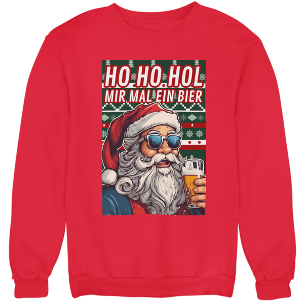 Ho Ho Hol mir mal ein Bier - Unisex Pullover - Biermode | Mode für den Bierliebhaber