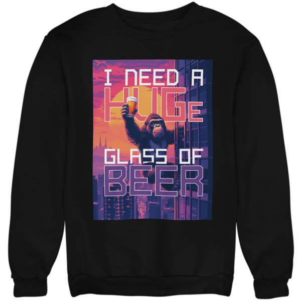 HUGE GLASS OF BEER - Unisex Pullover - Biermode | Mode für den Bierliebhaber