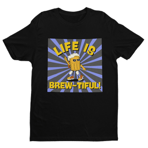 LIFE IS BREW - TIFUL - Premium T-Shirt - Biermode | Mode für den Bierliebhaber