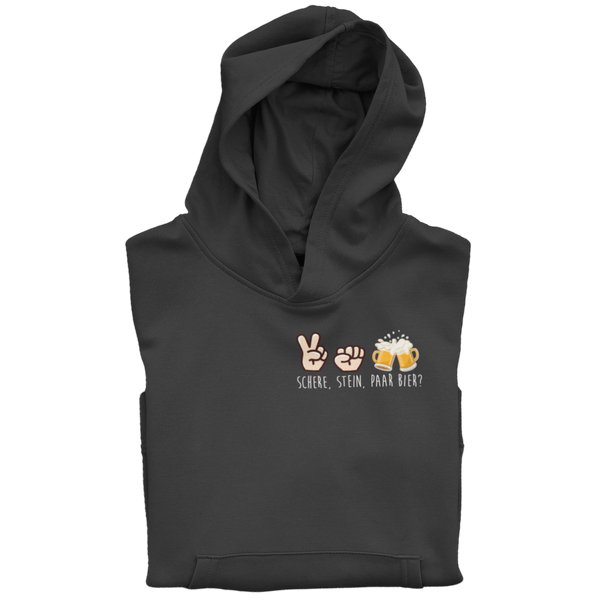 Schere, Stein, paar Bier? - Unisex Hoodie - Biermode | Mode für den Bierliebhaber