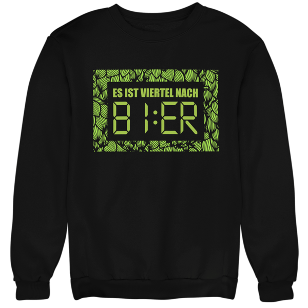 VIERTEL NACH BIER - Unisex Pullover - Biermode | Mode für den Bierliebhaber