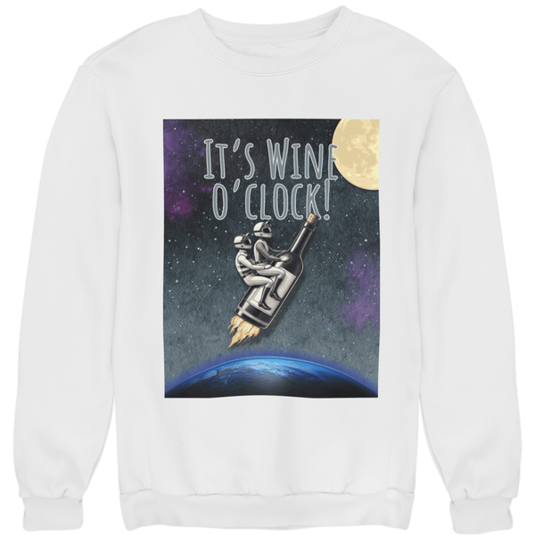 Wine o'clock - Unisex Pullover - Biermode | Mode für den Bierliebhaber