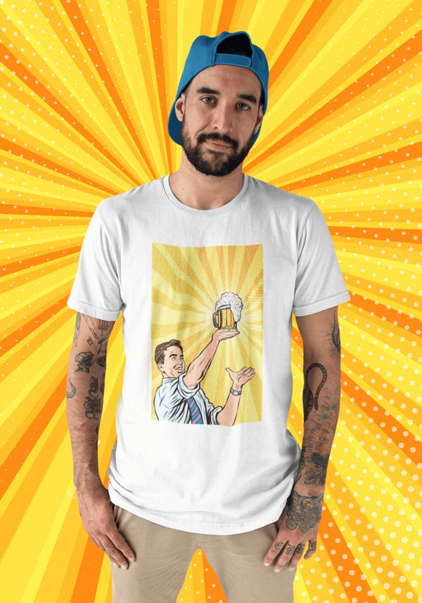 Bier Pop Art - Premium T-Shirt - Biermode | Mode für den Bierliebhaber