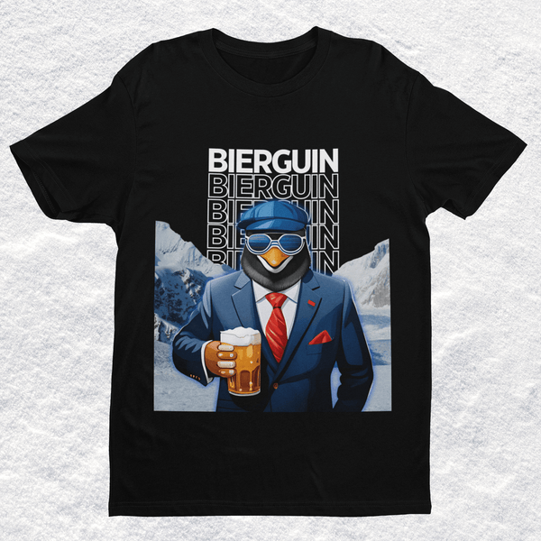 Bierguin - Premium T-Shirt - Biermode | Mode für den Bierliebhaber