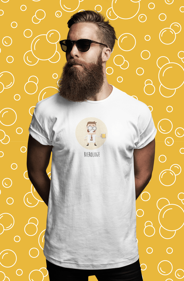 Bierologe - Männer Premium T-Shirt - Biermode | Mode für den Bierliebhaber