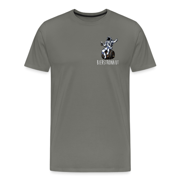 Bierstronaut asphalt Männer Premium T-Shirt - Biermode | Mode für den Bierliebhaber