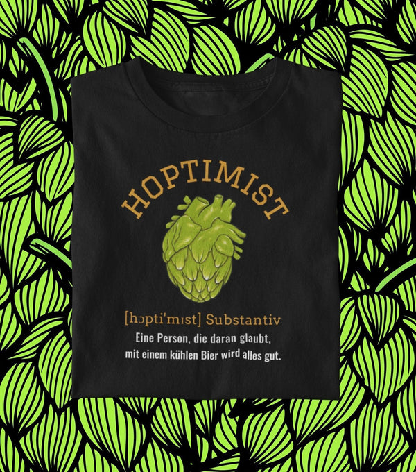 Hoptimist - Premium T-Shirt - Biermode | Mode für den Bierliebhaber