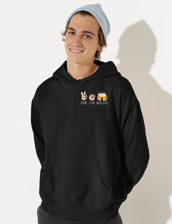 Schere, Stein, paar Bier? - Unisex Hoodie