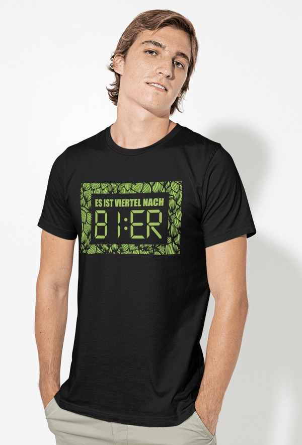 VIERTEL NACH BIER - Premium T-Shirt - Biermode | Mode für den Bierliebhaber